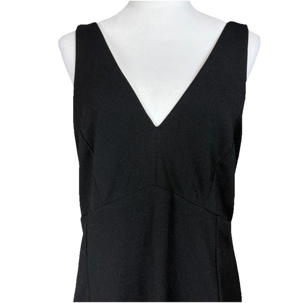 Lulu's Sz XL Black Dress Sexy Midi Bodycon Sleeveless Classic Classy Old Money - Picture 2 of 16